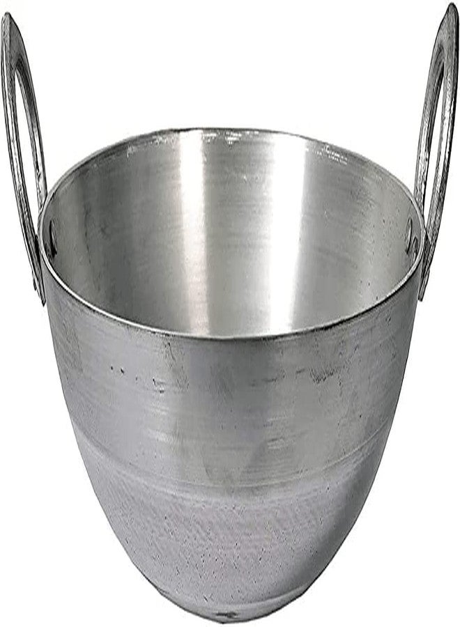 SHOPSIDEX Aluminium kadhai Premium Range of Aluminum Kadhai Deep Kadai | Non Induction Kadai | Non Stick Kadai | Deep Cooking (8 Litter) - Image 2