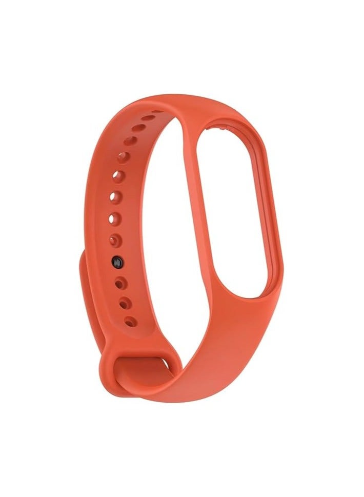 ELMO3EZZ Strap for Xiaomi Mi Band 7, Flexible Silicone Replacement Watch Adjustable Smart Watch Strap., Xiaomi Haylou RT LS05S/ Orange - Image 2