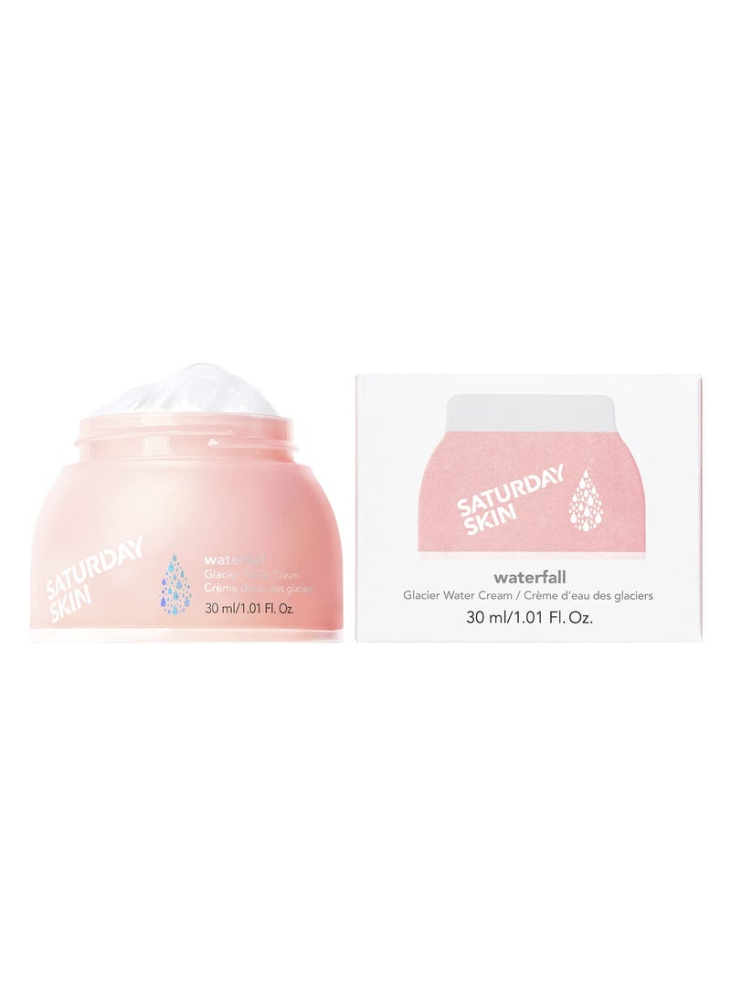 saturday skin Saturday Skin Face Moisturizer Water Cream Mini Size, Vegan Natural Facial Moisturizer Oil-free Gel Cream From Alaska Glacier Water Day & Night Cream Hydrating and Reduce Wrinkles(1.01 Fl Oz (30ml)) 