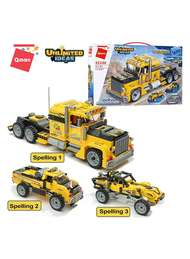 Qman Qman Brave Expeditioner (637 PCS) - Creative Adventure Building Set - Image 2