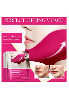 2Packs V Line Lifting Mask, Double Chin Mask, Hydrogel Collagen Mask With Aloe Vera & Seaweed, Chin Lift, Firming Skin, Anti-Wrinkle Face Masks