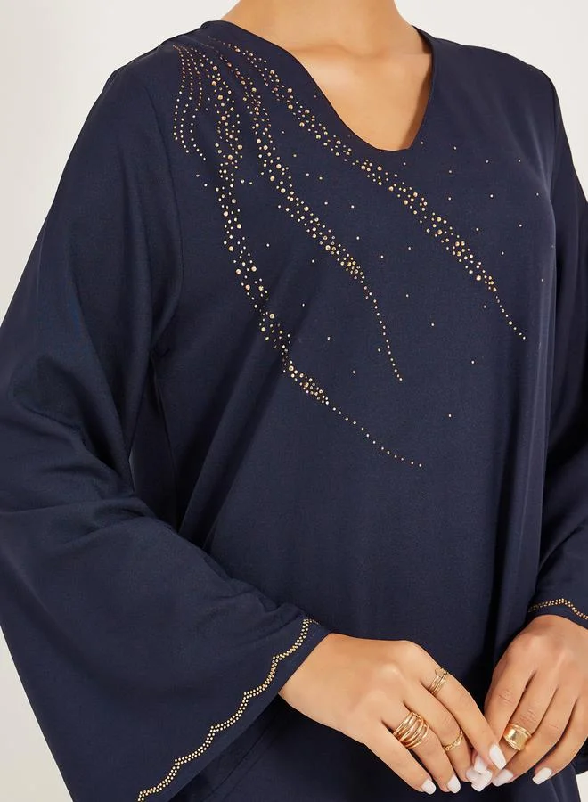 ستايلي جلابية - بياقة  مزينة