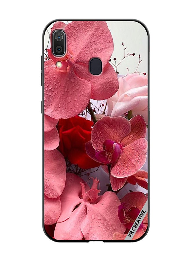 VR CREATIVE Protective Case Cover For Samsung Galaxy A30 Flower Design Multicolour - Image 1