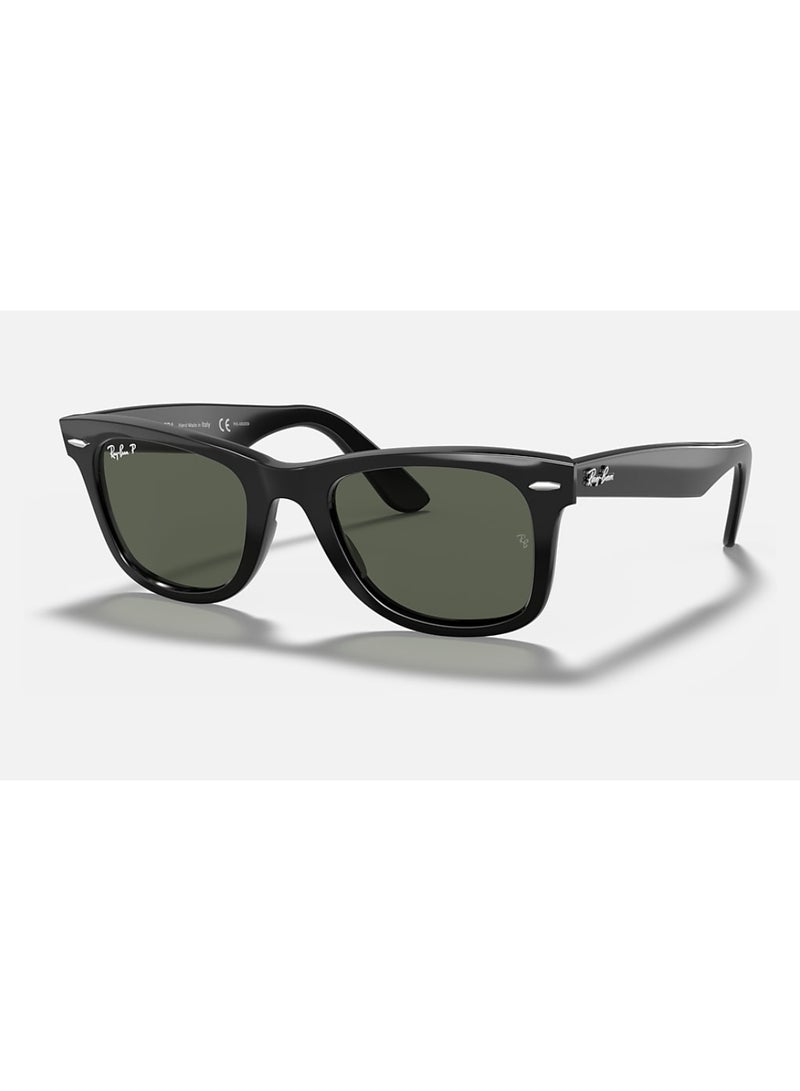 Ray-Ban Unisex Unisex Square Shape Acetate Sunglasses RB2140 901/58 54 - Lens Size: 54 Mm - Polished Black - Image 1