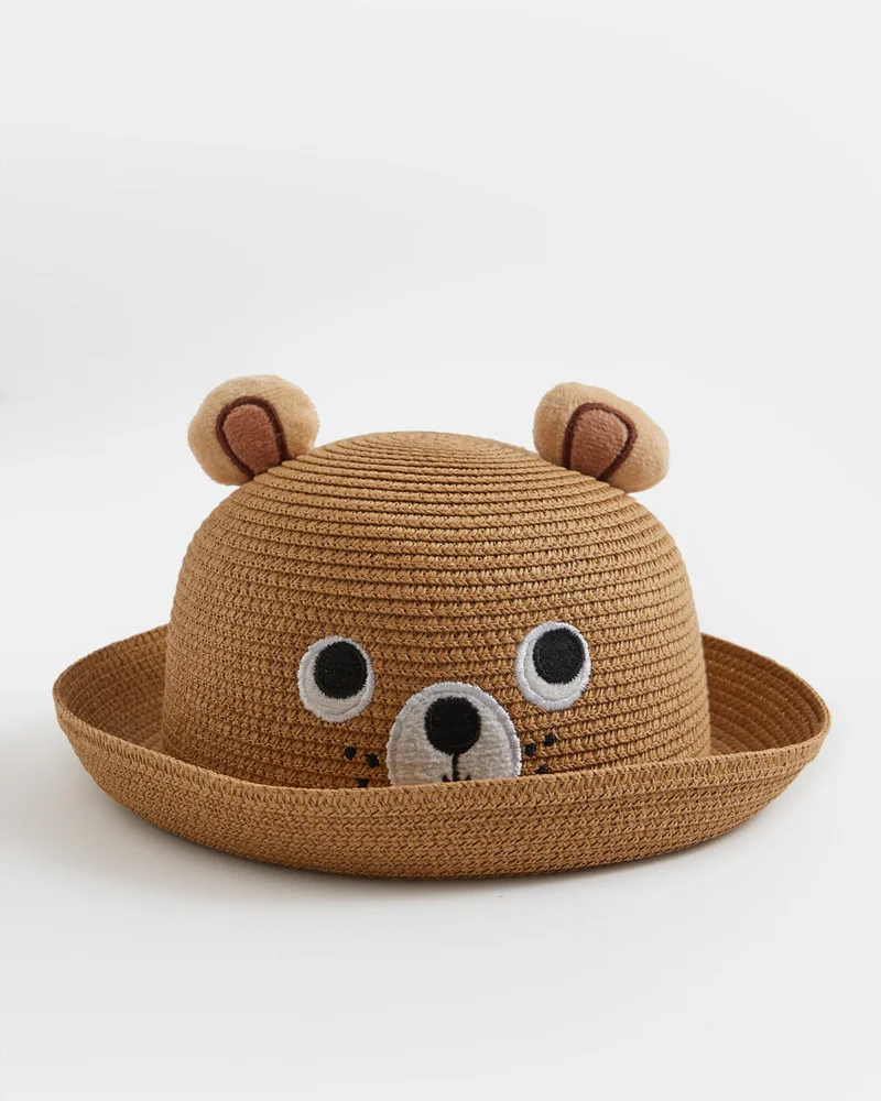 ردتاغ Boys Brown Embellished Hat