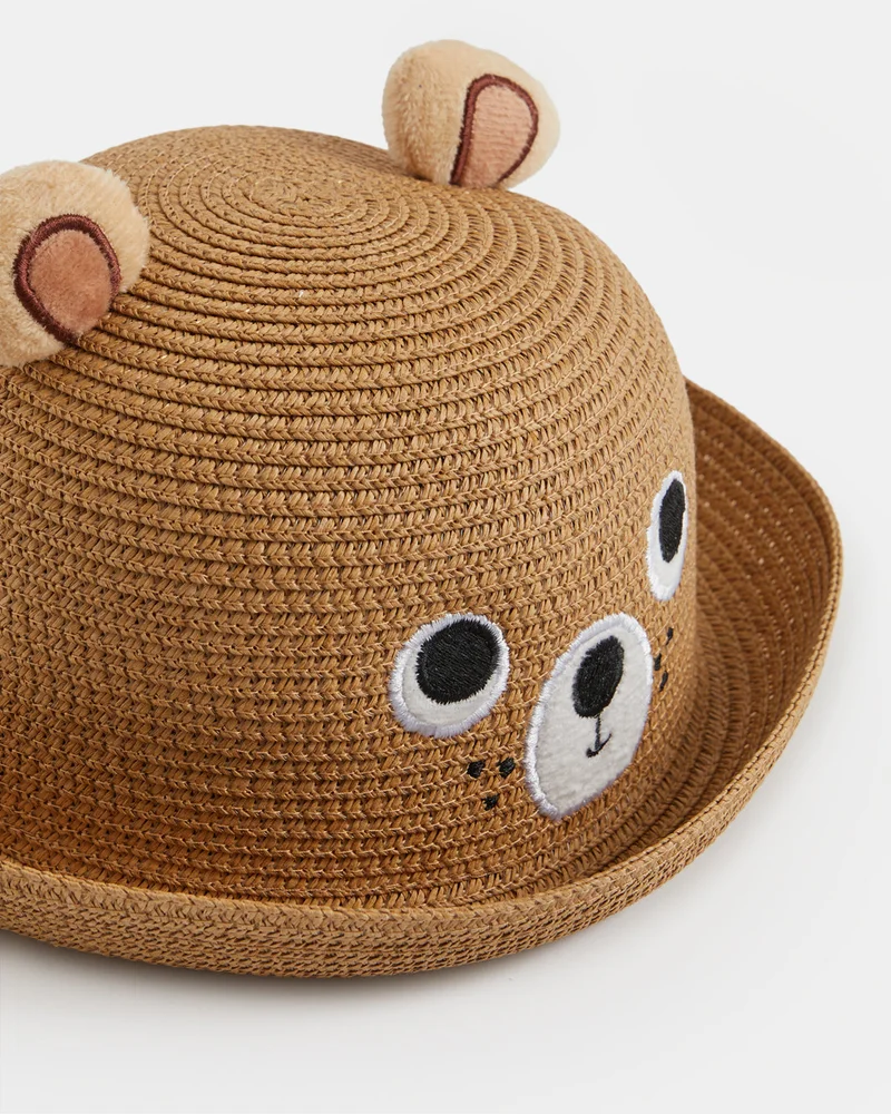 ردتاغ Boys Brown Embellished Hat