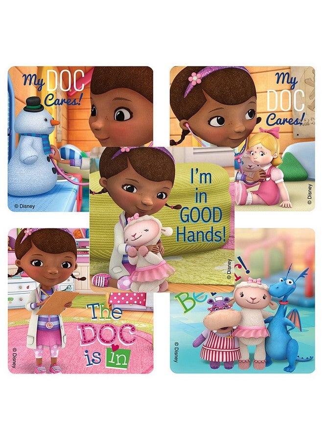 SmileMakers Doc McStuffins Patient Stickers Hypoallergenic, Latex Free