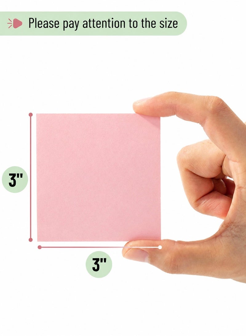 Hanira 6PCS Pastel Sticky Notes Pads, Cute Colorful Memo Notes for Organization - Image 3