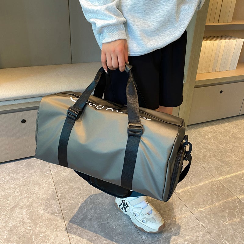 Men's Gym Duffel Bag Wet-Dry Separation Travel Bag with Shoe Compartment - Image 2