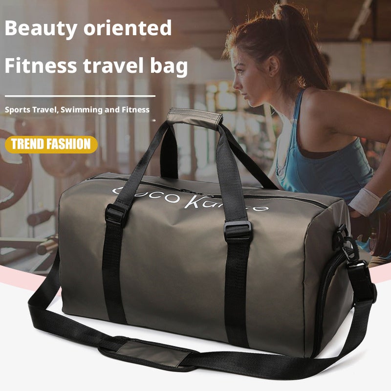 Men's Gym Duffel Bag Wet-Dry Separation Travel Bag with Shoe Compartment - Image 1