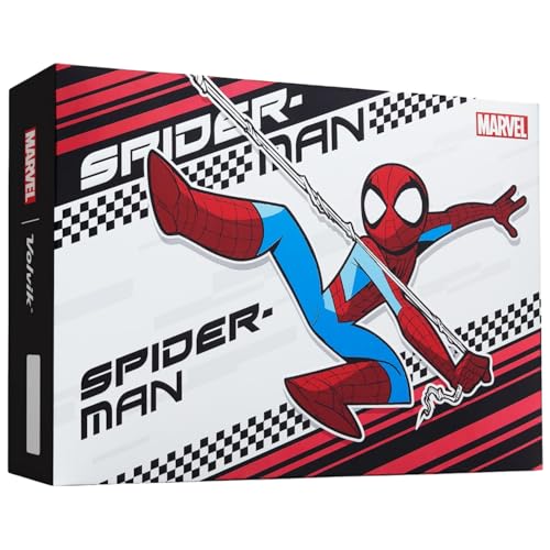 Volvik x Marvel Vista3 360 SpiderMan Dozen Golf Balls White - Image 1