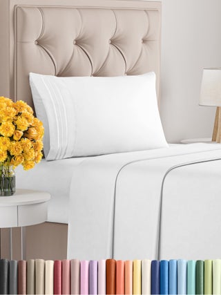 Twin Size 3 Piece Sheet Set - Extra Soft  Breathable And Cooling Sheets - Hotel Luxury Durable Bed Sheets for Women & Men - Deep Pockets  Easy-Fit & Wrinkle-Free Sheets - Bright White Oeko-Tex Sheets - pzsku/Z5EB41978899727ED51BFZ/45/1749667663/3ec401d7-0341-4148-a873-2109291208c8