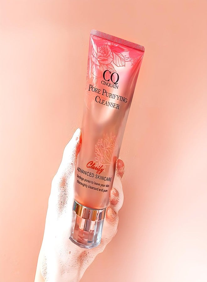 Shills CQ Total Pore Purifying Rose Skincare Cleanser: Advanced Blackhead Remover & Radiant Facial Wash - Image 2