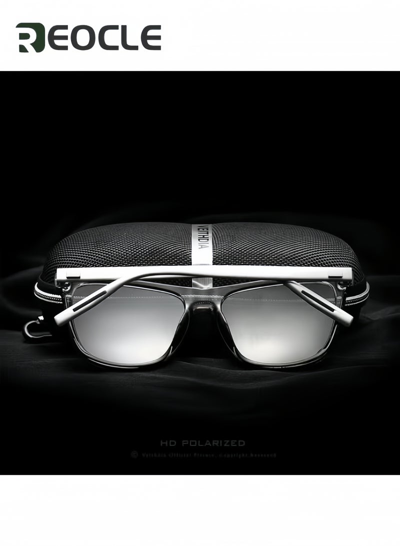 ريوكل نظارات شمسية مستقطبة للرجال نظارات شمسية للقيادة حماية من الأشعة فوق البنفسجية نظارات شمسية مضادة للوهج نظارات شمسية خفيفة للغاية نظارات رياضية خارجية مع حافظة نظارات - Image 3
