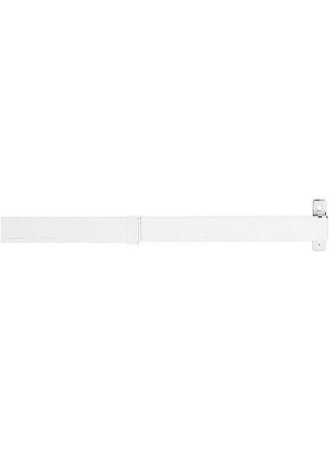Graber Flat Lock-Seam Sash Rod (11 to 20-Inch Adjustable Width, White) - Image 2