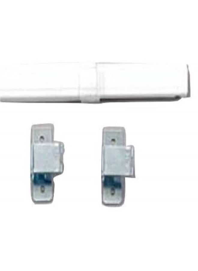 Graber Flat Lock-Seam Sash Rod (11 to 20-Inch Adjustable Width, White) - Image 3