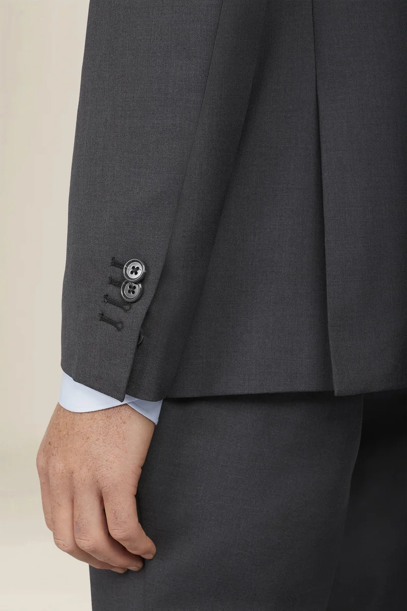 Doppelganger Grey Men's single breasted blazer - DK Grey for Men | Best Price UAE