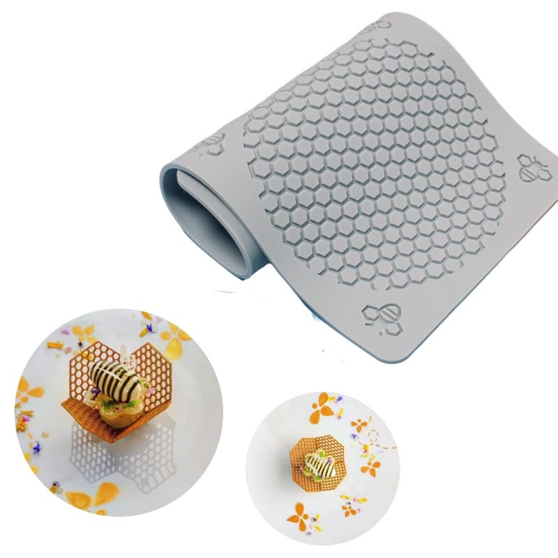 TUKE Honeycomb Bees Silicone Fondant Cake Mold for Kitchen Cake Cupcake Decorating Beehive Silicone Baking Molds Chocolate Candy Molds Sugarcraft M - Image 5