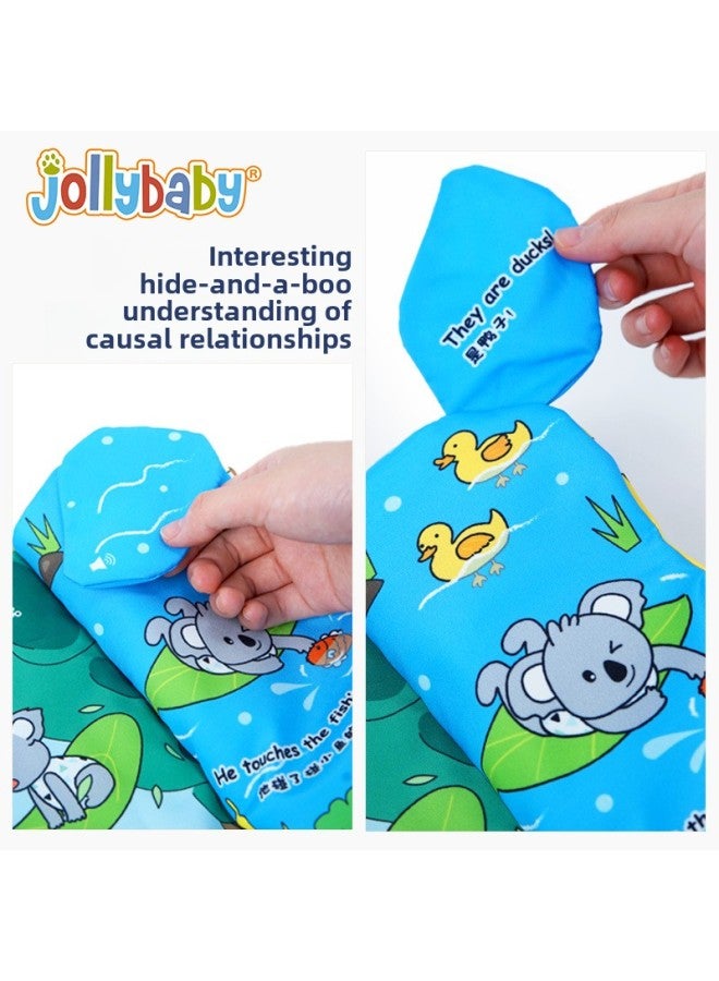 Jollybaby Music Audio Cloth Book Gift Boxes For 0-3 Years Old Infants Chinese And English Educational Enlightenment Early Education Toys-Color:Music Cloth Book-Sloth (Chinese And English)  - Image 5