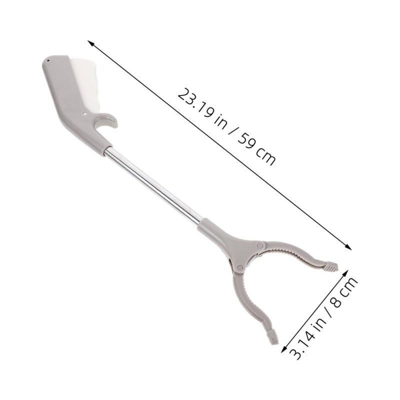 60cm Stainless Steel Trash Picker Grabber Clip, Thickened Outdoor Garbage Grabber Tool for Rubbish Collection and Waste Pickup, - Image 2