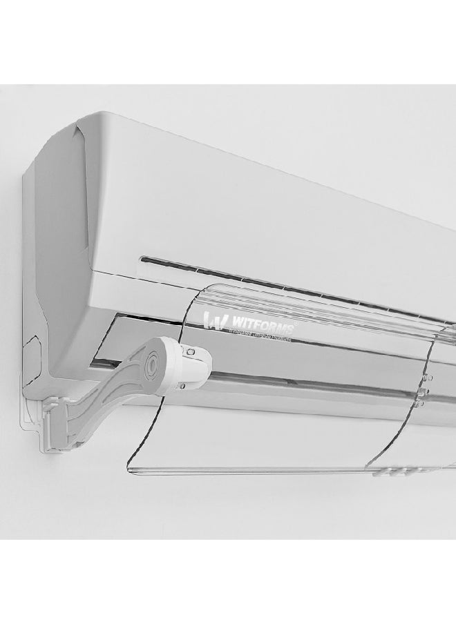 Witforms - Premium Plus Multiple Installation Curvy Wide Split AC Air Flow Deflector Clear 5 x 22 x 60 cm 4967 - Image 1