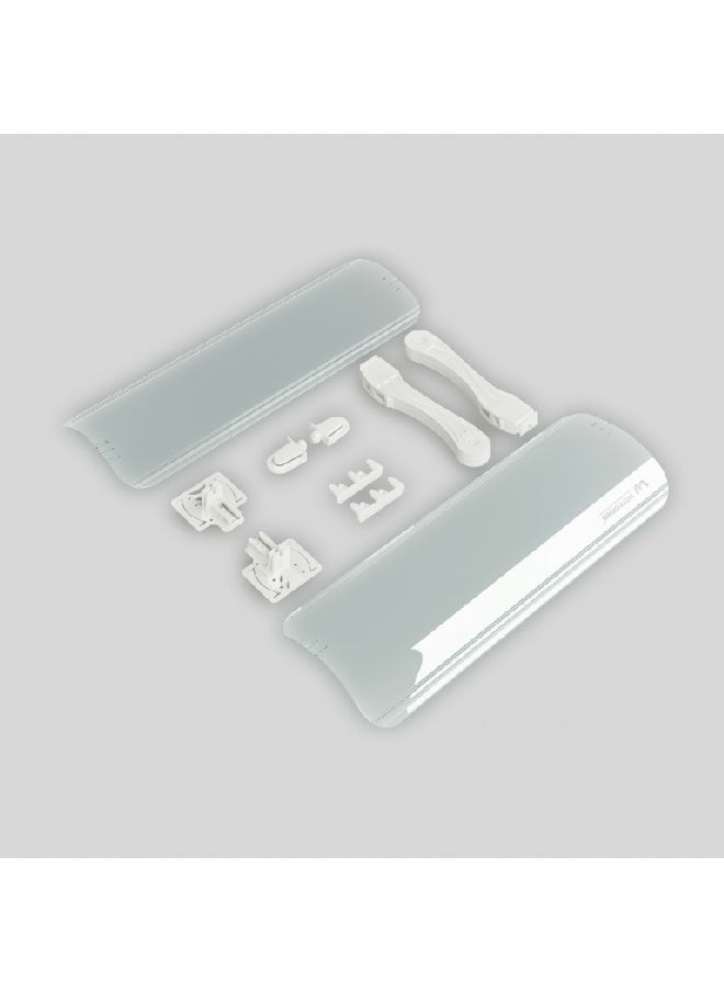 Witforms - Premium Plus Multiple Installation Curvy Wide Split AC Air Flow Deflector Clear 5 x 22 x 60 cm 4967 - Image 1