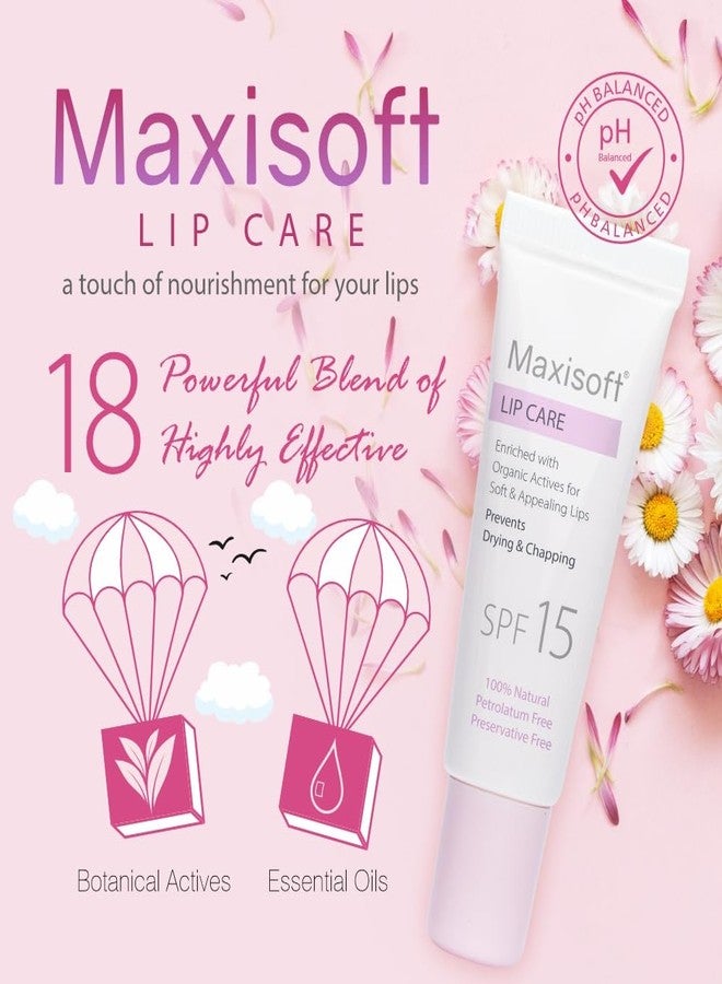 MAXISOFT Lip Care | With Spf 15 | Moisturises And Protects From The Sun| For Women And Men | Chapped Dry Lips | Preservative Free | Petrolatum Free | (Pack Of 2 X 10 Gm), White - Image 3