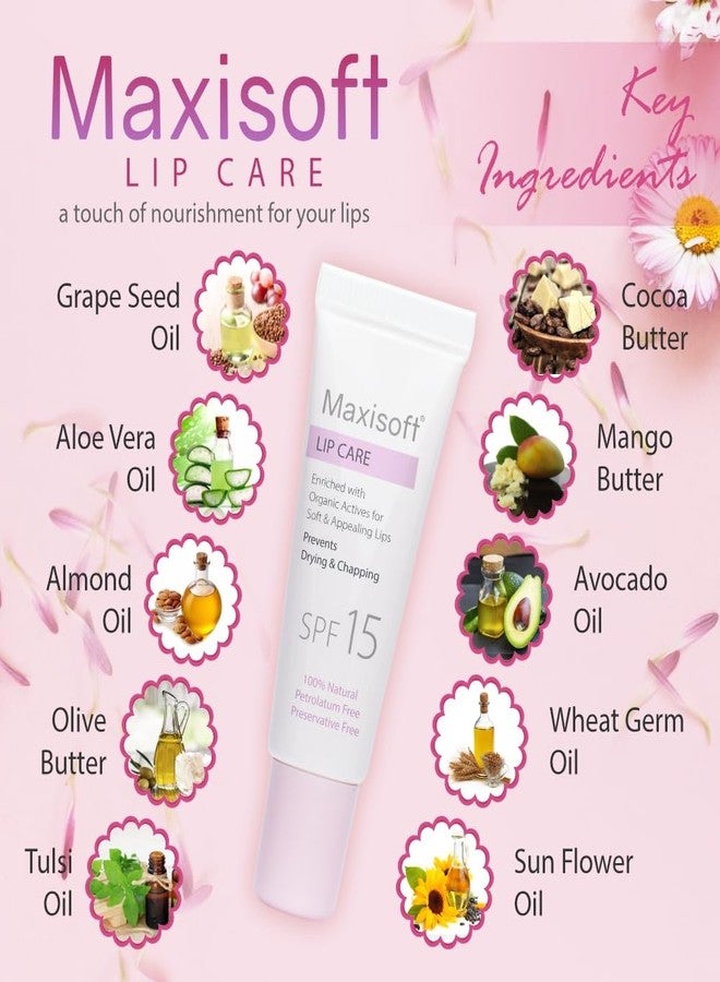 MAXISOFT Lip Care | With Spf 15 | Moisturises And Protects From The Sun| For Women And Men | Chapped Dry Lips | Preservative Free | Petrolatum Free | (Pack Of 2 X 10 Gm), White - Image 4