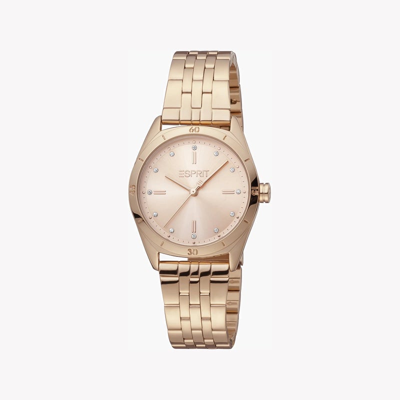 ESPRIT Women's Rose Gold Stainless Steel Watch, Rose Gold Dial|ES1L292M0075 - Image 1
