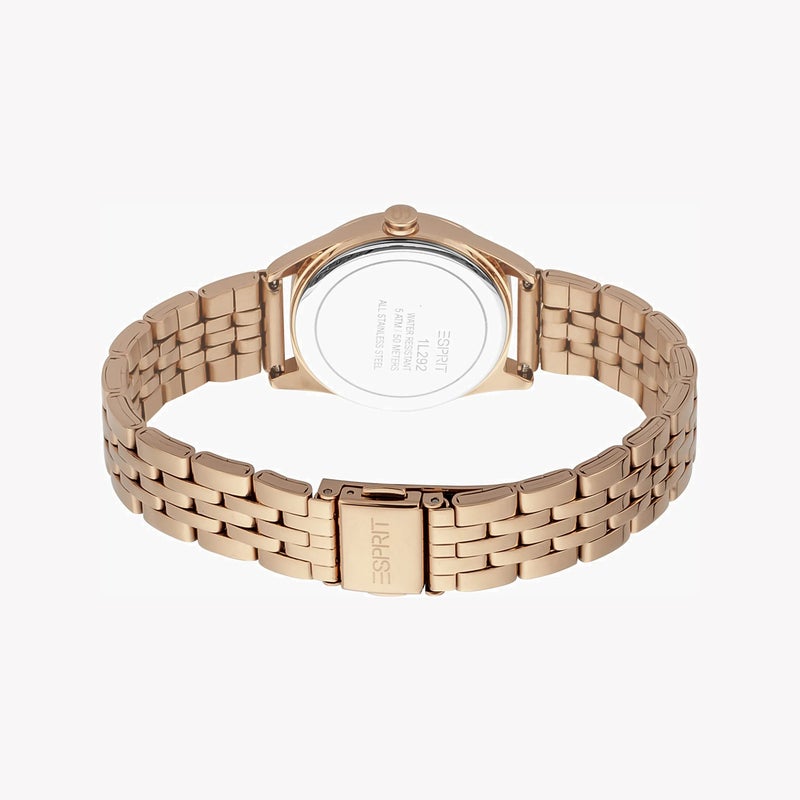 ESPRIT Women's Rose Gold Stainless Steel Watch, Rose Gold Dial|ES1L292M0075 - Image 3