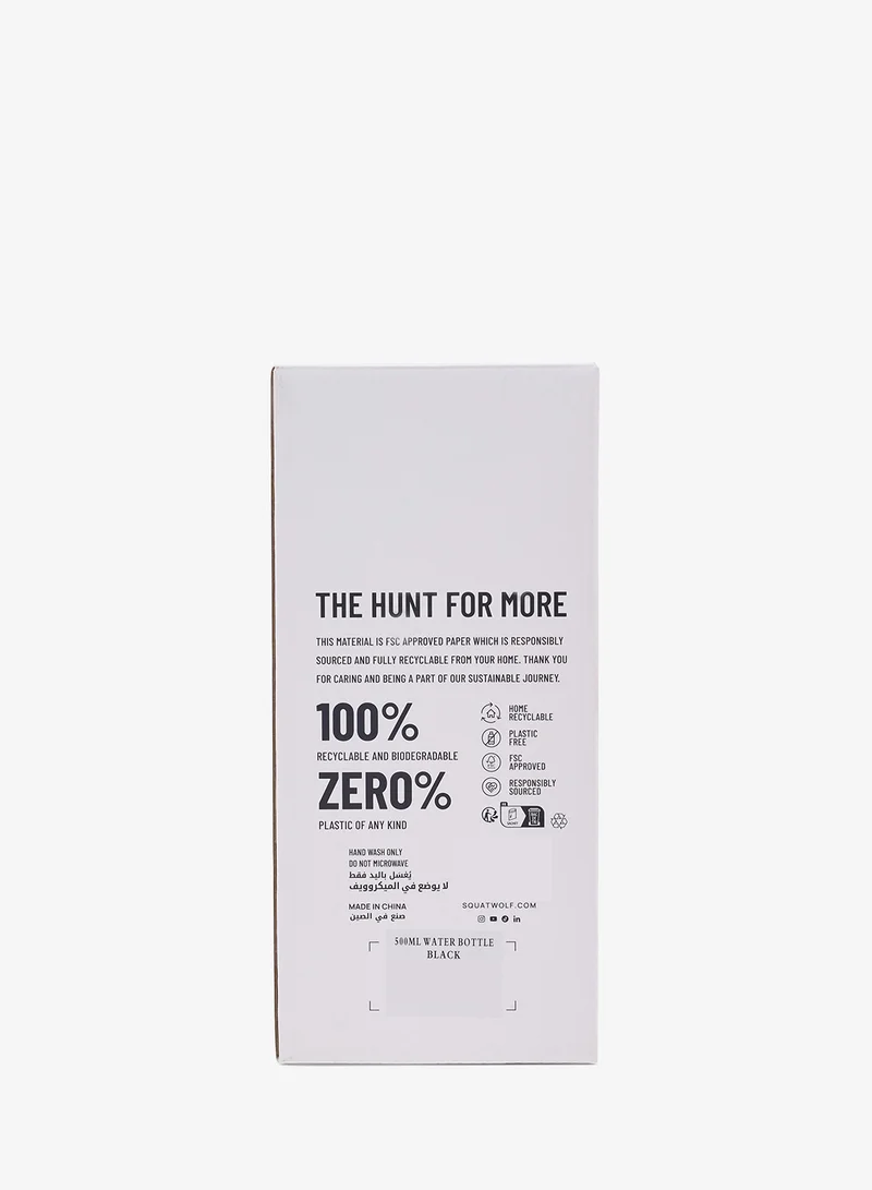 Squatwolf BLACK Water Bottle 500Ml  | Best Price UAE