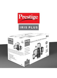 PRESTIGE Prestige Iris Plus 750 W Mixer Grinder With 4 Jars (3 Stainless Steel Jars+ 1 Juicer Jar) 4 Super Efficient Stainless Blades 2 Years Warranty Black, 750 watts  - Image 5