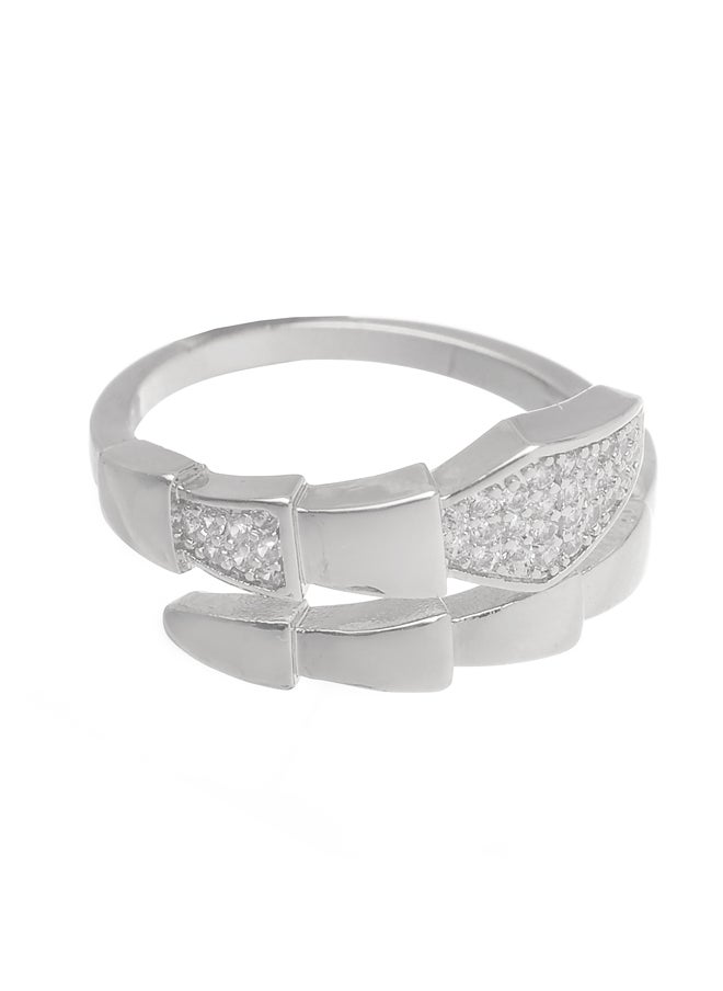 Akher el Ankoud - Silver Zircon Ring - Image 1