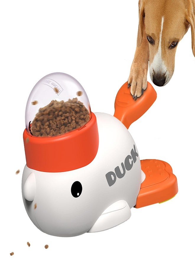 لعبة تفاعلية لتوزيع الحلوى للكلاب، لعبة ألغاز الطعام، جهاز تغذية بطيئة (أبيض) - Image 1