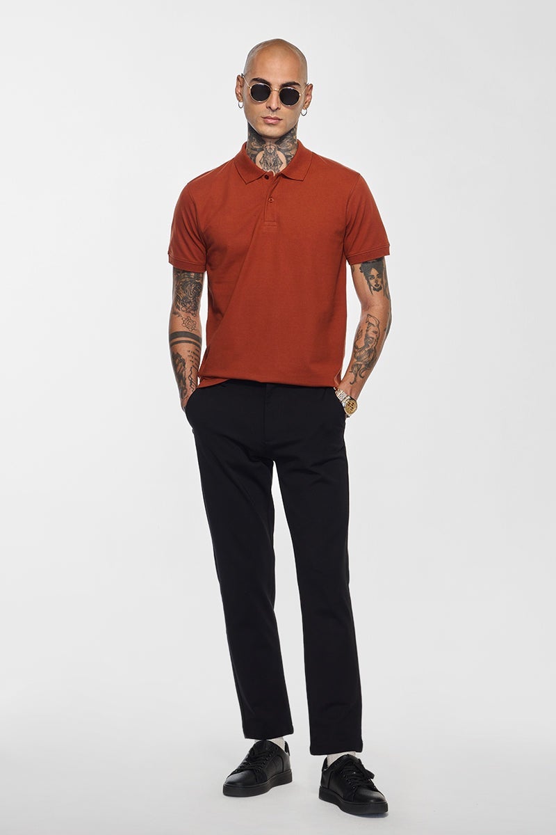 سنيتش تيشيرت بولو كور لاب بلون الصدأ - Image 4