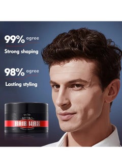 100g Premium Retro Hair Wax for Men - Long-Lasting, Strong Hold, Versatile Styling, Perfect for Normal Hair, Great Fathers Day Gift - pzsku/Z5EB4CD2BAB576FC0F5F9Z/45/_/1727162373/14da0f06-8166-4307-ad7f-b9cdf4a5c29c