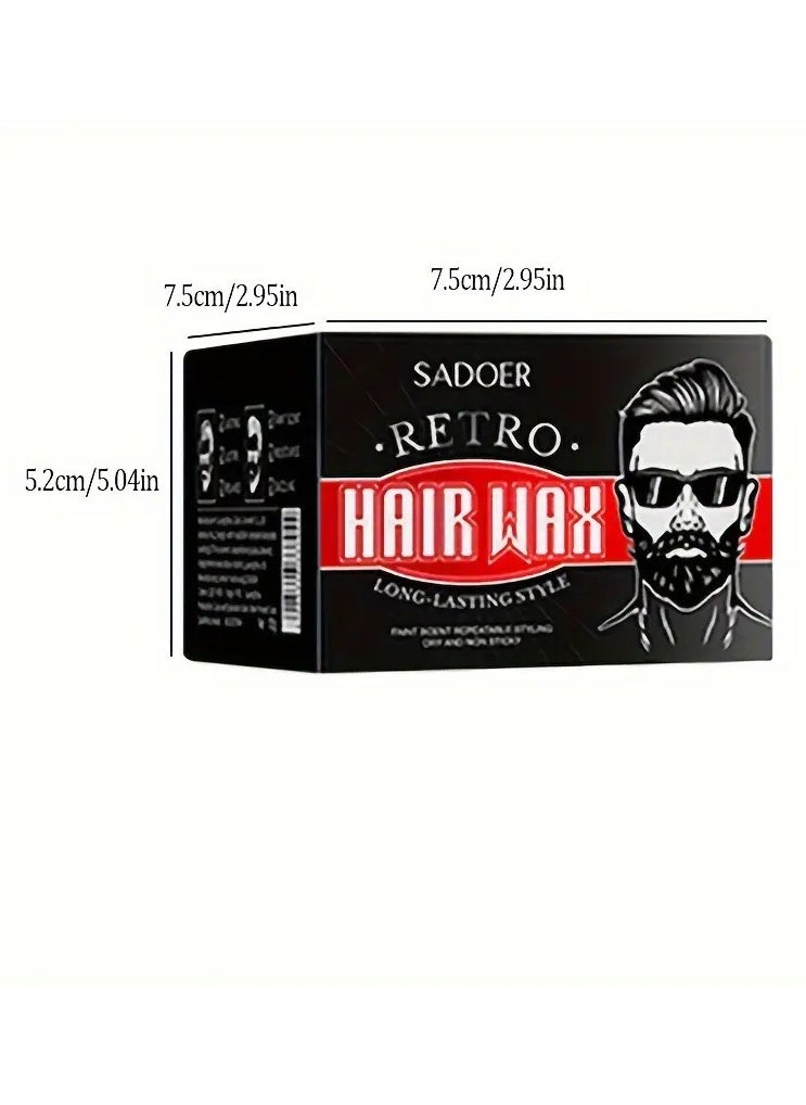 100g Premium Retro Hair Wax for Men - Long-Lasting, Strong Hold, Versatile Styling, Perfect for Normal Hair, Great Fathers Day Gift - pzsku/Z5EB4CD2BAB576FC0F5F9Z/45/_/1727162396/7e17fbbd-9060-45ea-83cc-3a4abda295ca