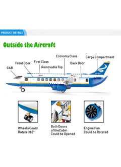 Sluban Sluban Aviation Blocks Plane Bricks Toy-Airbus (M38-B0366), 463 pieces  - Image 5
