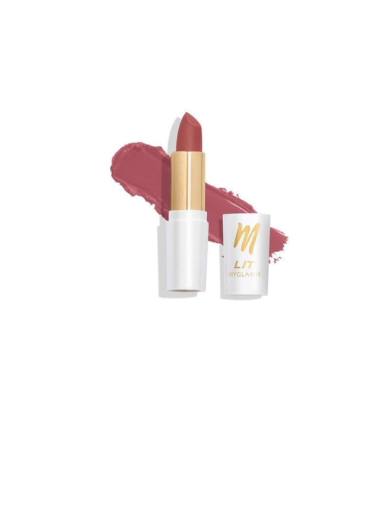 MyGlamm Moist Matte Lipstick  Pink Crush  Shade Long Lasting  Pigmented  Hydrating Lipstick with Moringa Oil and Vitamin E  4.2g - Image 1