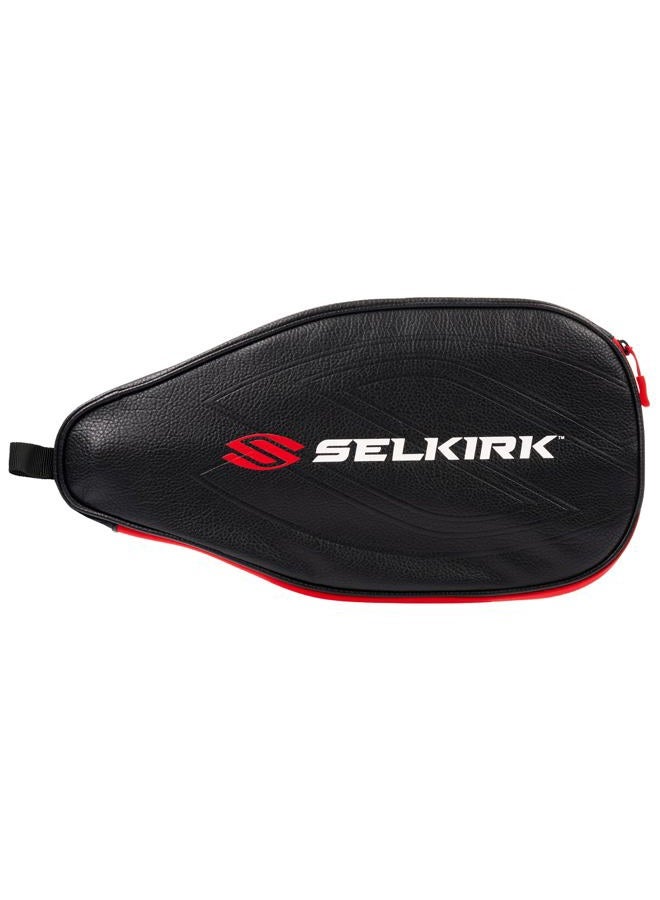 Selkirk Sport Premium Pickleball Paddle Cover (Black/Red) | Durable Leather Pickleball Covers for Paddles | Premium Pickleball Accessories and Pickleball Equipment Made in the USA | Pickleball Case - Image 1