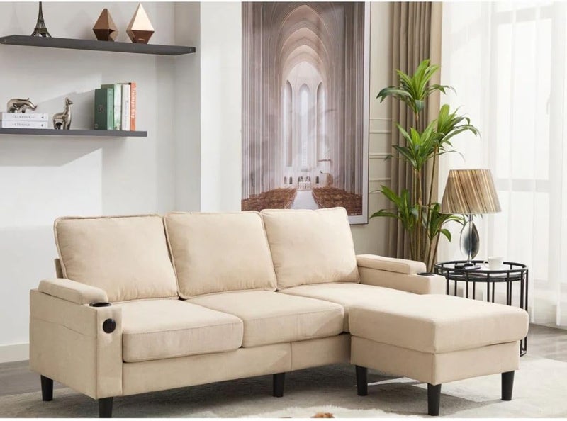 Comfynest Modular 3-Seater Sectional Sofa with Storage - Image 2