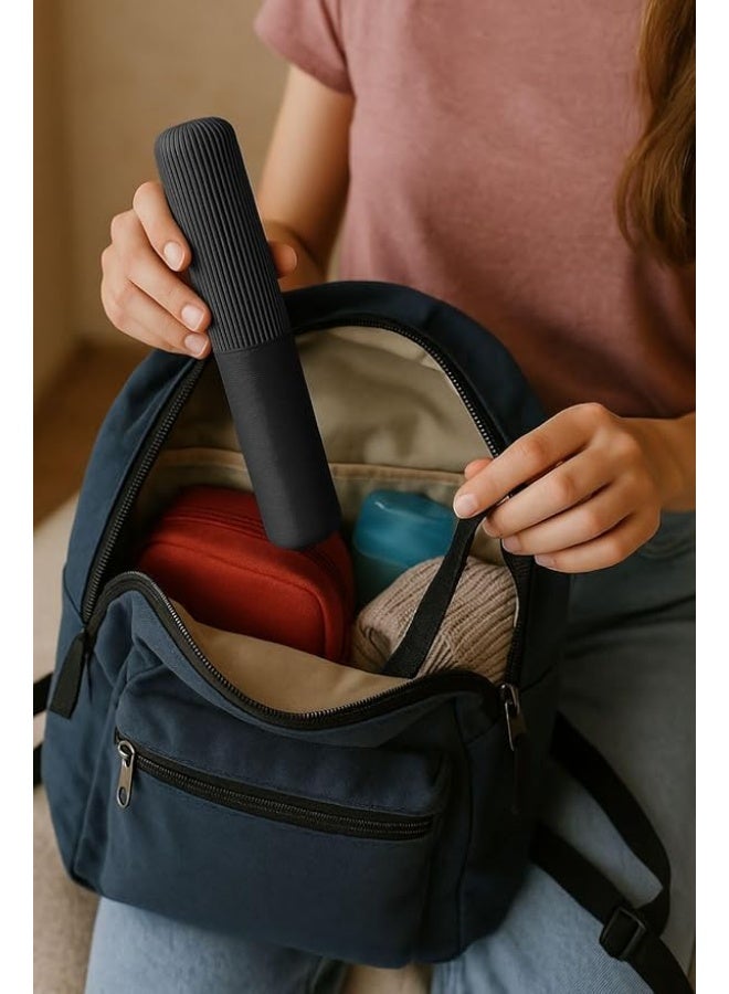 Portable Toothbrush Travel Case, Black Protective Holder with Ventilation Design (Portable Toothbrush Travel Case, Black Protective Holder with Ventilation Design (black-1pc) - Image 4