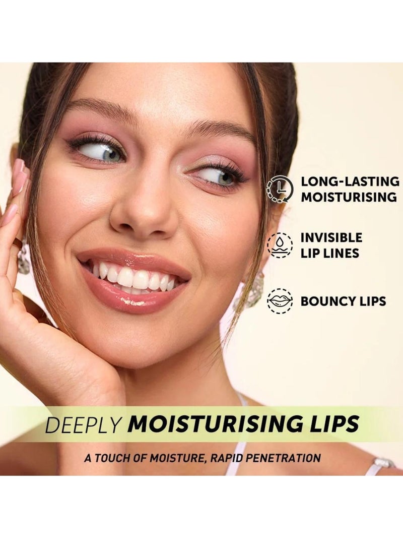 Honey Shiny Lip Oil Lip Gloss Oil for Shiny Long Lasting Moisturizing Lips Hydrating Lip Glow Oil Nourishing Glossy Transparent Lip Oil Plumping Lip Oil Lip Balm Honey Lip Balm
