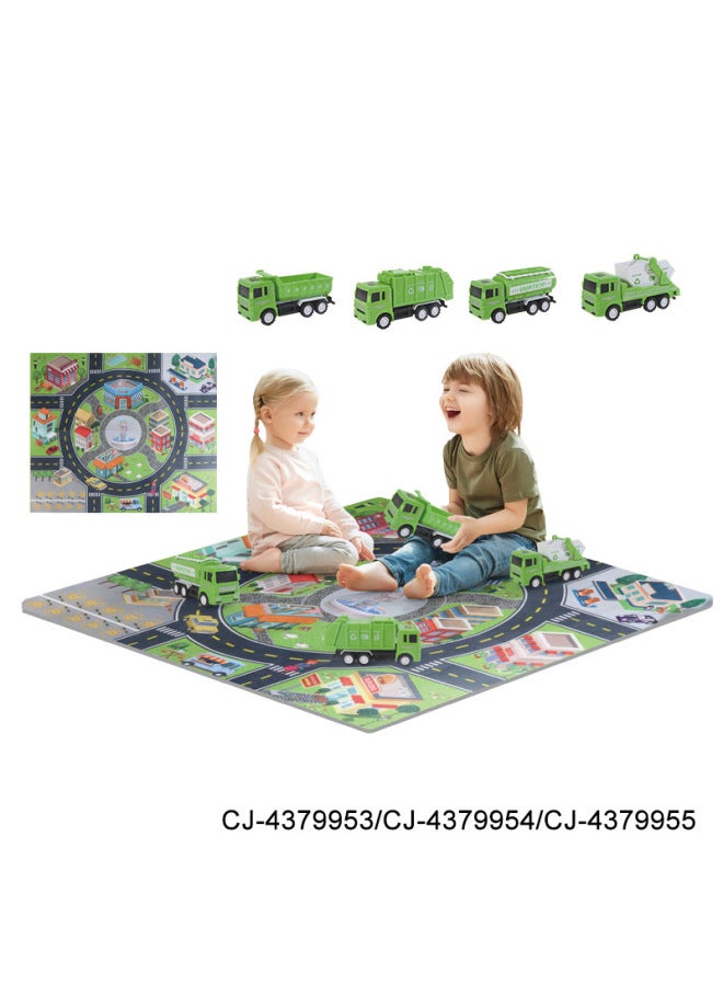 CJ Simulation Car Cartoon Game Carpet Suit A Variety Of Theme Parent-child Interactive Early Education Educational Toys - Image 1