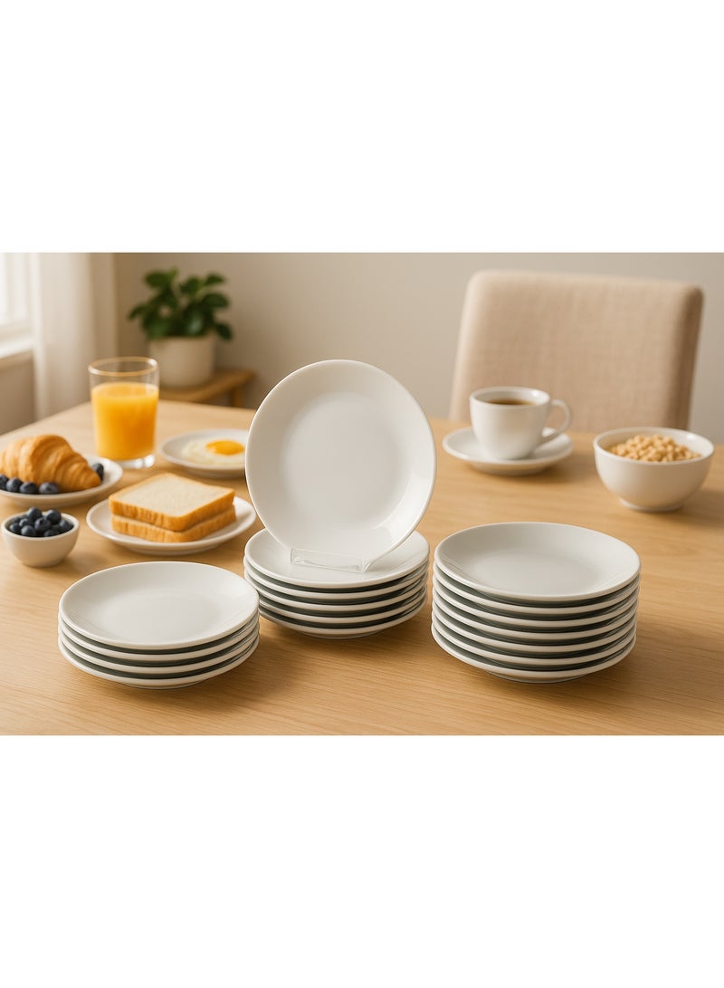 Dania 12-piece porcelain serving and serving plate set, 15 cm - Image 1