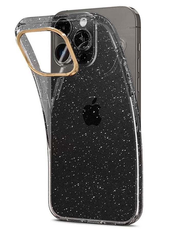 CATANES Hard TPU Glitter Case Cover for iPhone 14 Pro Max - Shockproof and Stylish Case Cover - Black - Image 1