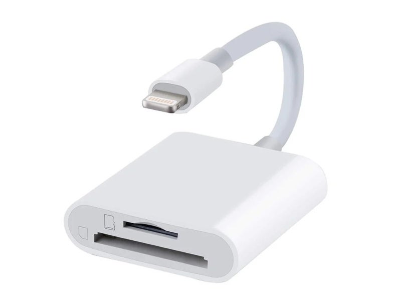 Card Reader: Secure Digital Sdhc Micro Sd - Plug Play Fast Data Transfer For Ios Compatible Devices Hd Movies