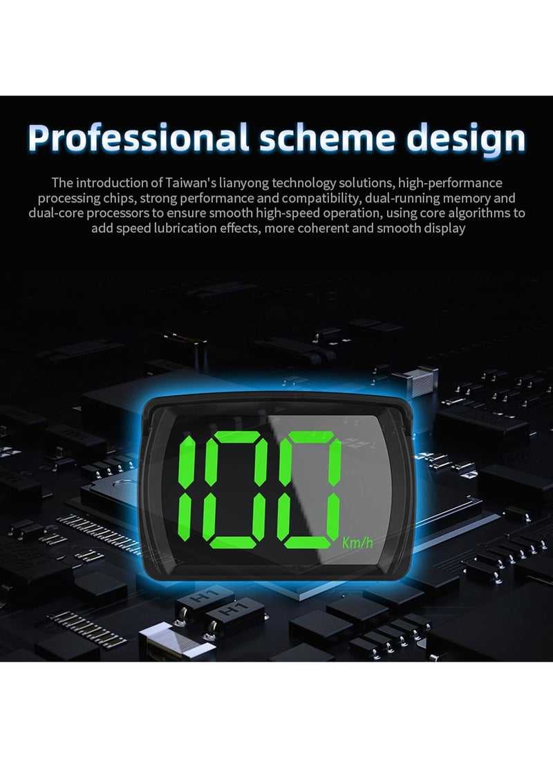 Generic Digital GPS Speedometer Heads-Up Display, Large HD Screen Car & Truck HUD, Plug & Play USB Cable, Real-Time Speed Projection for Safe Driving, Universal Dashboard Compatibility  - Image 4