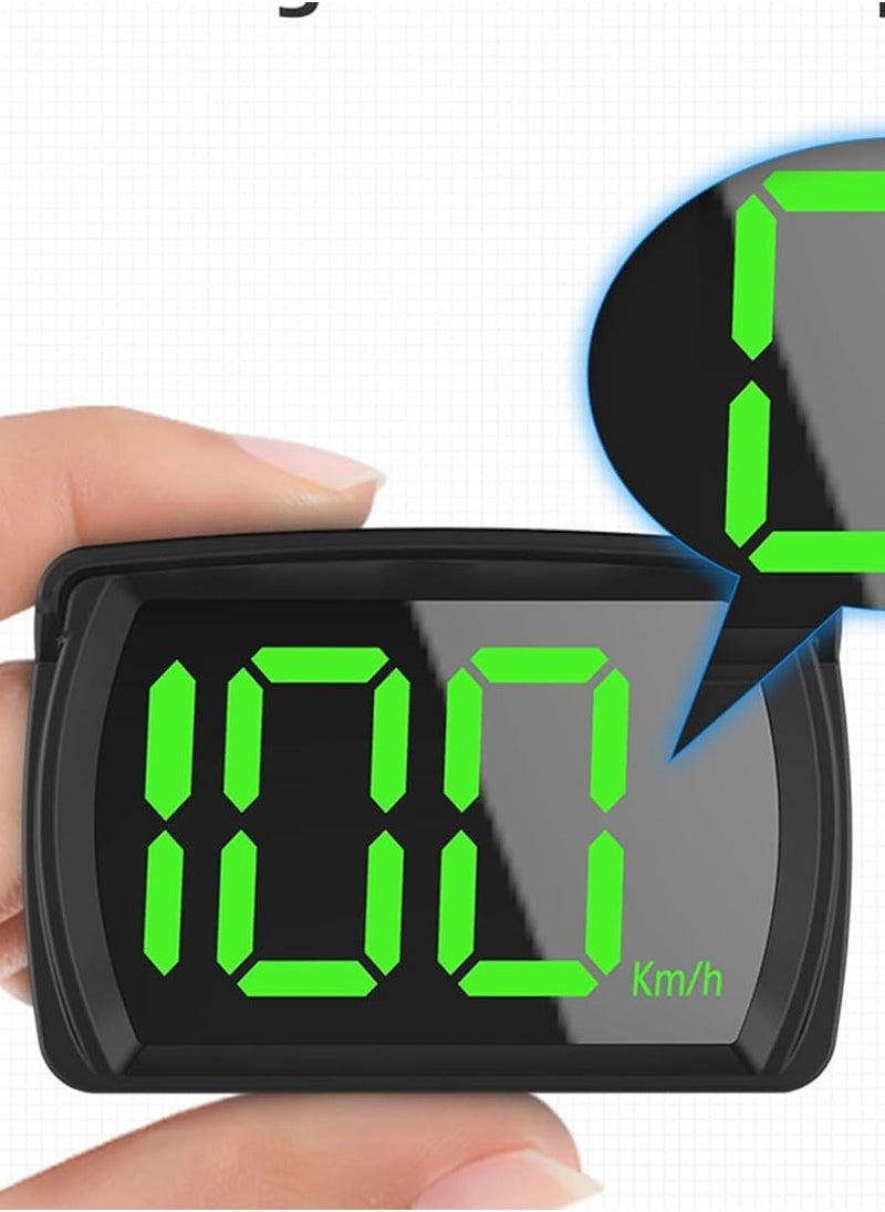 Generic Digital GPS Speedometer Heads-Up Display, Large HD Screen Car & Truck HUD, Plug & Play USB Cable, Real-Time Speed Projection for Safe Driving, Universal Dashboard Compatibility  - Image 1
