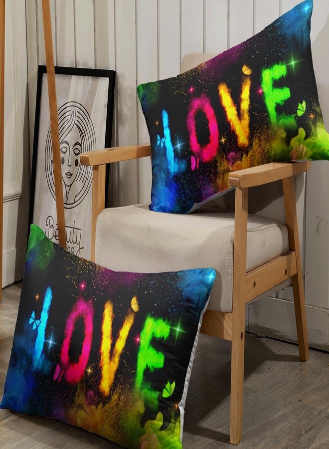 AILONEN 3D Love Printed Duvet Cover Set King Size, Colored Fog Rainbow Comforter Cover Set,Colorful Tie Dye Quilt Cover and 2 Pillowcases,3 Pieces - Image 3